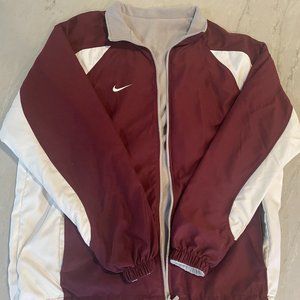 Nike Therma-Fit Reversble Full-Zip Team Jacket - Maroon, White & Gray